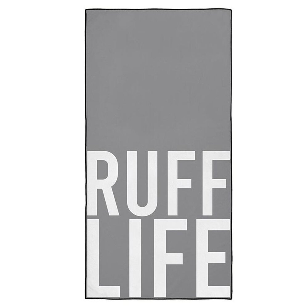 Santa Barbara Design Studio Pet Collection Microfiber Towel, 56" x 28" Ruff Life